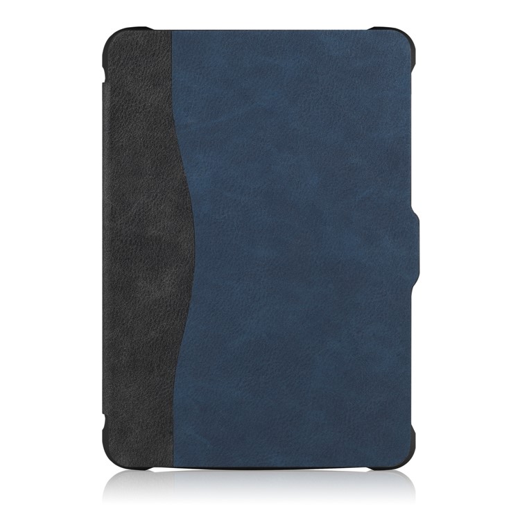 Two-tone Leather Smart Case for Amazon Kindle Paperwhite - Black + Blue-2
