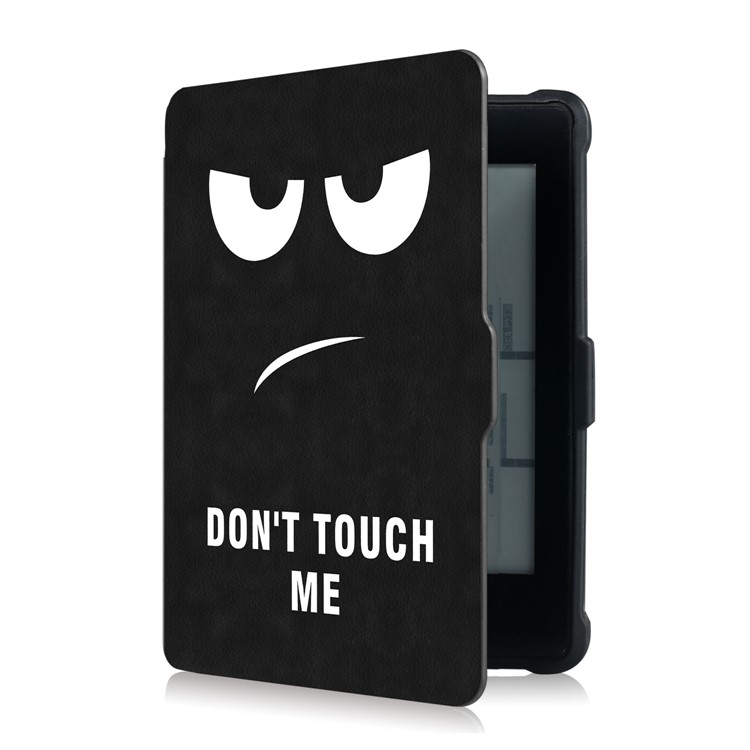 Pattern Printing Smart Leather Case for Amazon Kindle Paperwhite - Do Not Touch Me-4