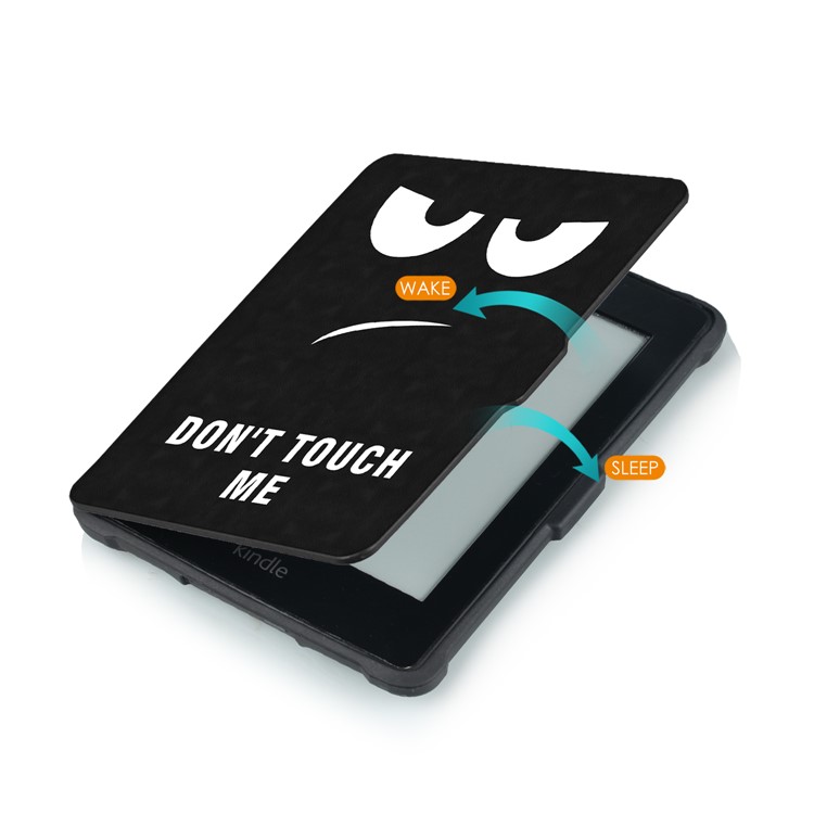 Pattern Printing Smart Leather Case for Amazon Kindle Paperwhite - Do Not Touch Me-5