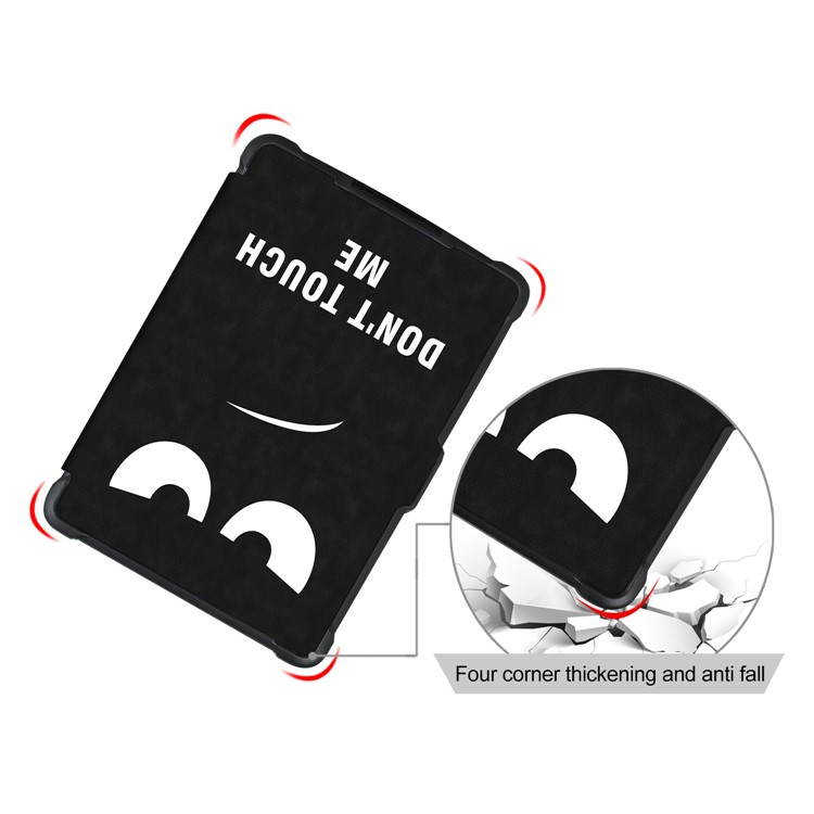 Pattern Printing Smart Leather Case for Amazon Kindle Paperwhite - Do Not Touch Me-6
