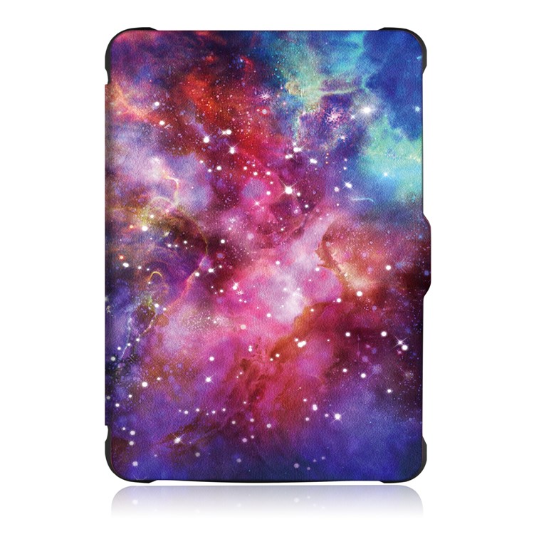 Patterned Leather Smart Cover for Amazon Kindle Paperwhite - Universe-2
