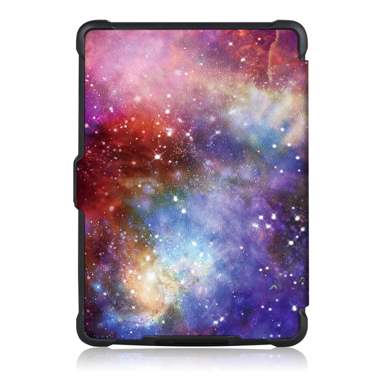 Patterned Leather Smart Cover for Amazon Kindle Paperwhite - Universe-3