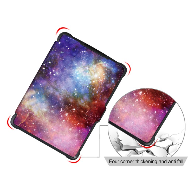 Patterned Leather Smart Cover for Amazon Kindle Paperwhite - Universe-6