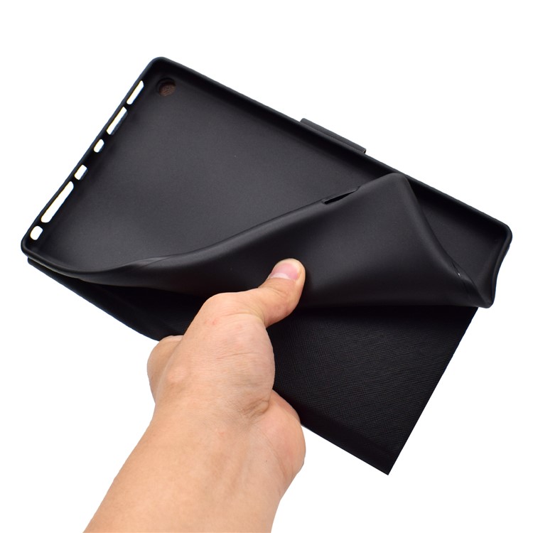 Pattern Printing Leather Stand Case for Amazon Fire HD 8 (2017) - Rabbit Holding Carrot-6