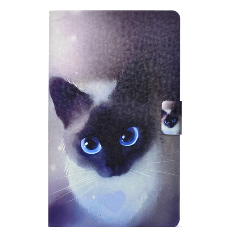 Pattern Printing Leather Stand Cover for Amazon Fire HD 8 (2017) - Cute Cat-2
