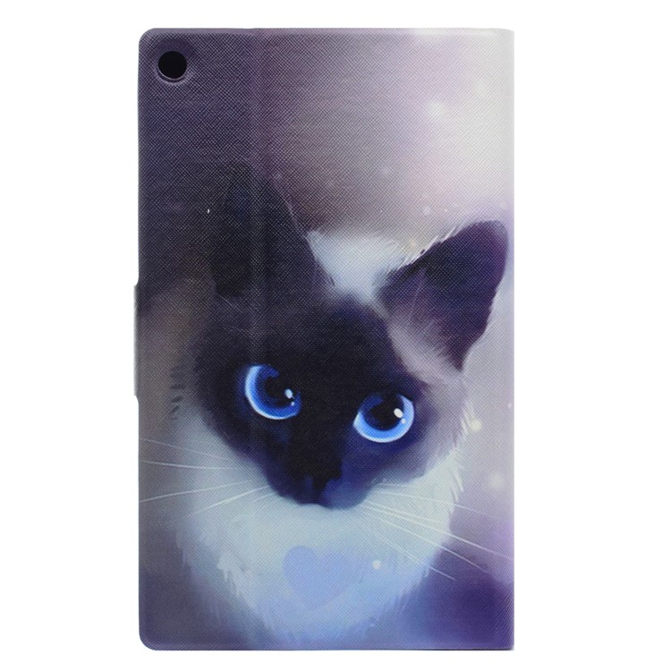 Pattern Printing Leather Stand Cover for Amazon Fire HD 8 (2017) - Cute Cat-3