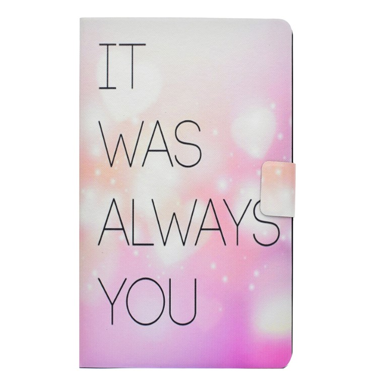 Pattern Printing Leather Stand Tablet Case for Amazon Fire HD 8 (2017) - It Was Always You-2