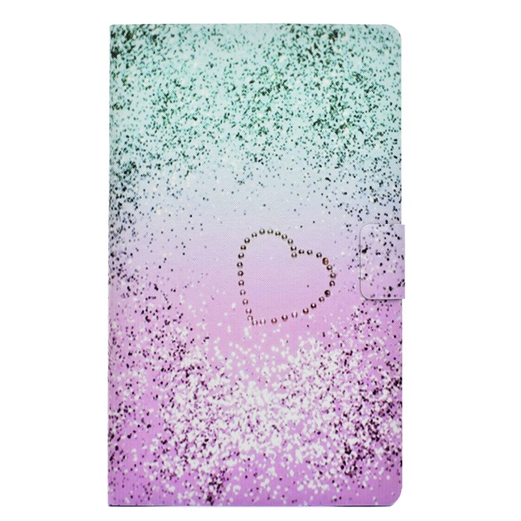 Pattern Printing Leather Stand Protector Cover for Amazon Fire HD 8 (2017) - Glitter and Heart-2