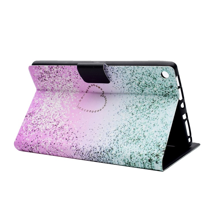 Pattern Printing Leather Stand Protector Cover for Amazon Fire HD 8 (2017) - Glitter and Heart-4