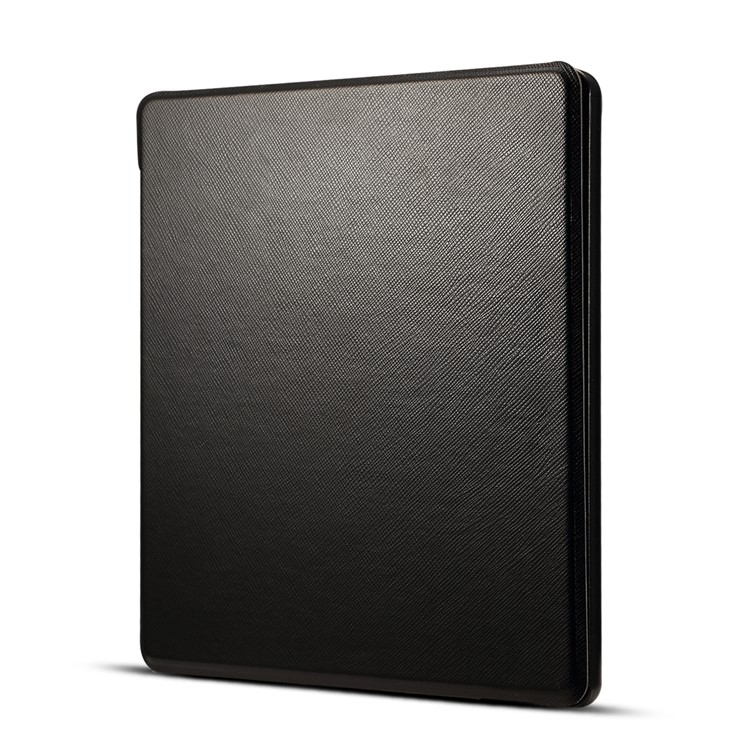 Cross Texture Leather Flip Case for Amazon All-New Kindle Oasis 7-inch (2017) - Black-1