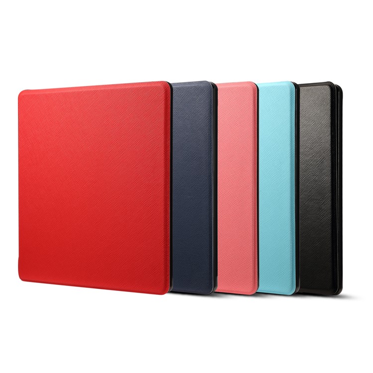 Cross Texture Leather Flip Case for Amazon All-New Kindle Oasis 7-inch (2017) - Black-6