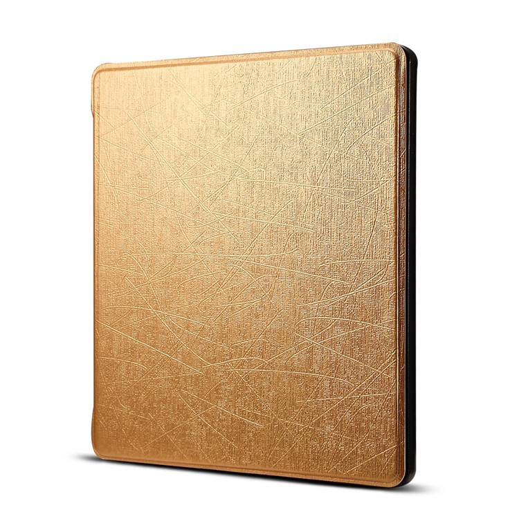 Oracle Texture Leather Folio Case for Amazon All-New Kindle Oasis 7-inch (2017) - Gold-1