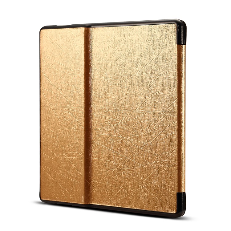 Oracle Texture Leather Folio Case for Amazon All-New Kindle Oasis 7-inch (2017) - Gold-2