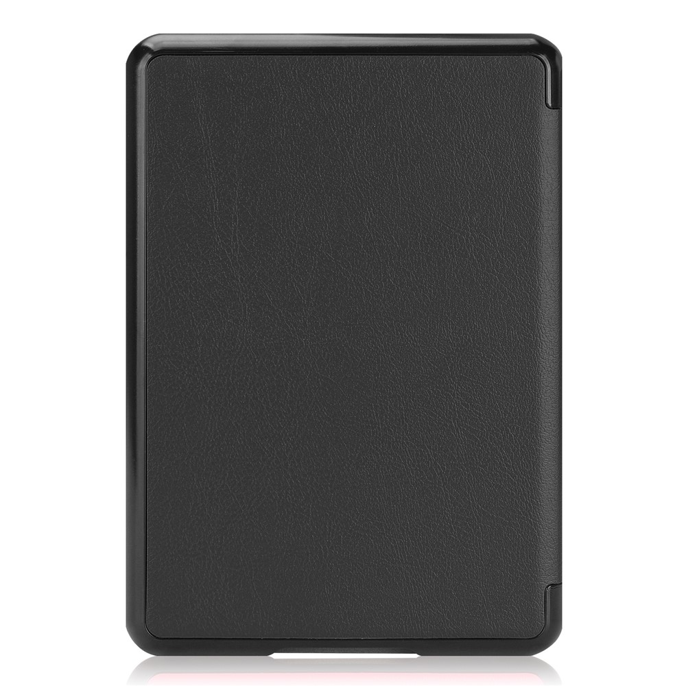 Caixa de Couro de Desperdício Automático/sono PU Para Amazon Kindle Paperwhite 4 (2018) - Preto-5