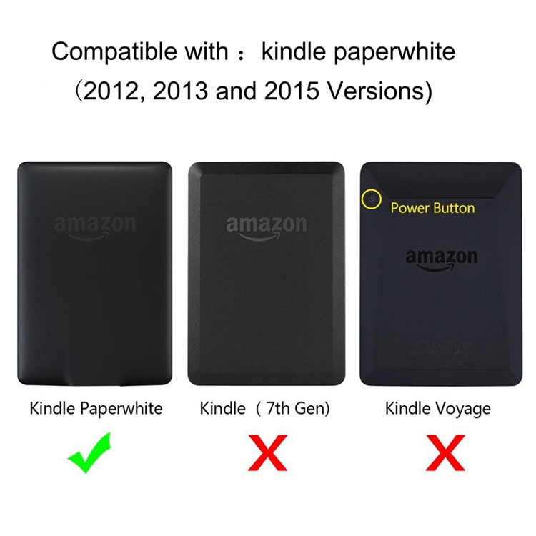 Smart Leather Flip Case for Amazon Kindle Paperwhite 3/2/1 - Colorful Tree-7