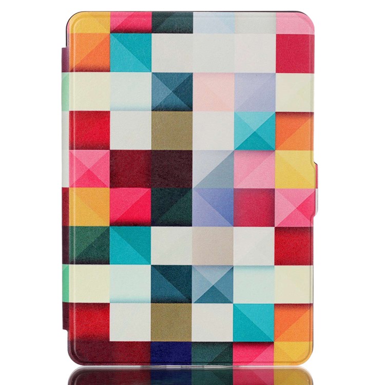 Smart Leather Flip Shell for Amazon Kindle Paperwhite 3/2/1 - 3D Effect Pattern-2
