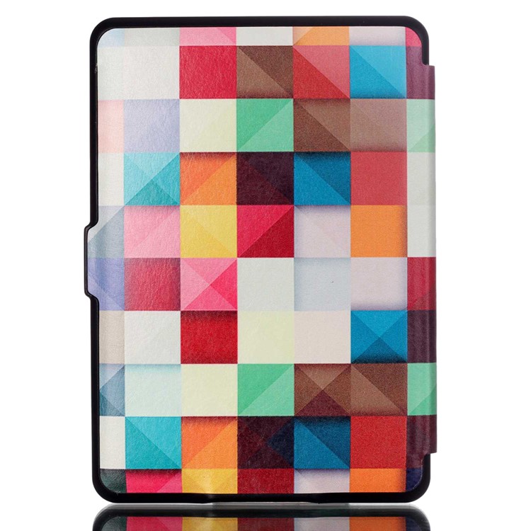 Smart Leather Flip Shell for Amazon Kindle Paperwhite 3/2/1 - 3D Effect Pattern-3