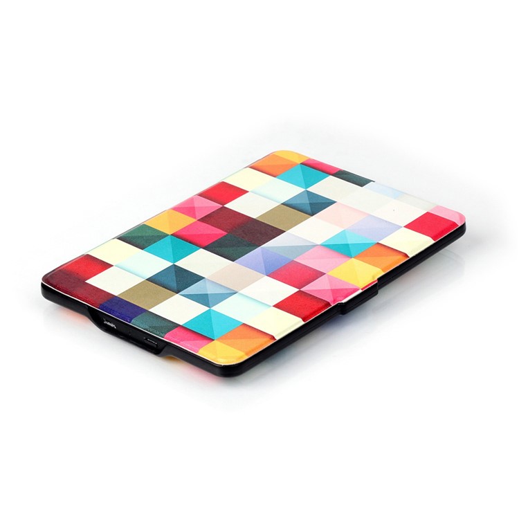 Smart Leather Flip Shell for Amazon Kindle Paperwhite 3/2/1 - 3D Effect Pattern-5