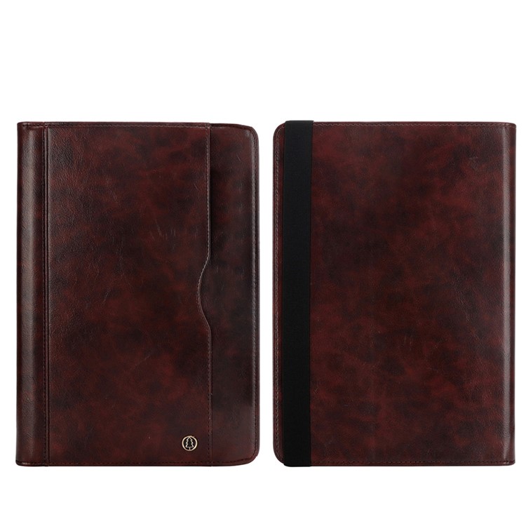 Leder Flip Case Für Amazon Kindle Paperwhite 4 (2018) Mit Gummiband / Brieftasche / Stand - Kaffee-2