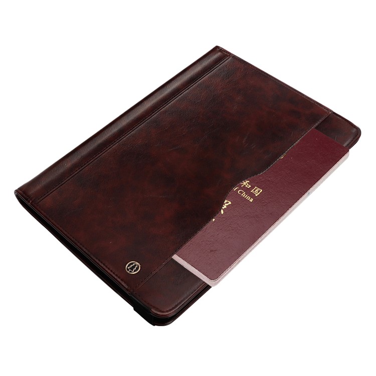 Leder Flip Case Für Amazon Kindle Paperwhite 4 (2018) Mit Gummiband / Brieftasche / Stand - Kaffee-5