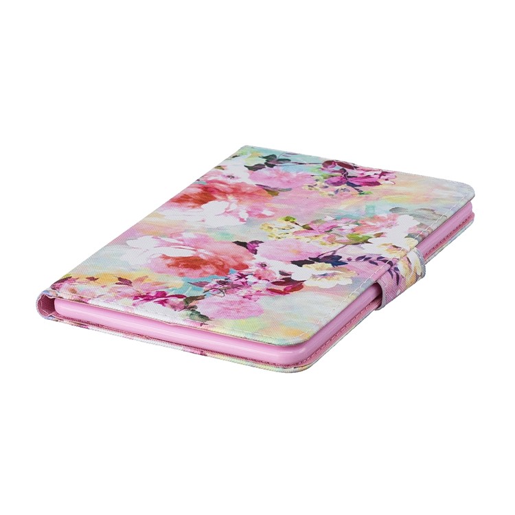 Pattern Printing Leather Wallet Stand Case for Amazon Kindle Paperwhite 4/3/2/1 - Pretty Flowers-5