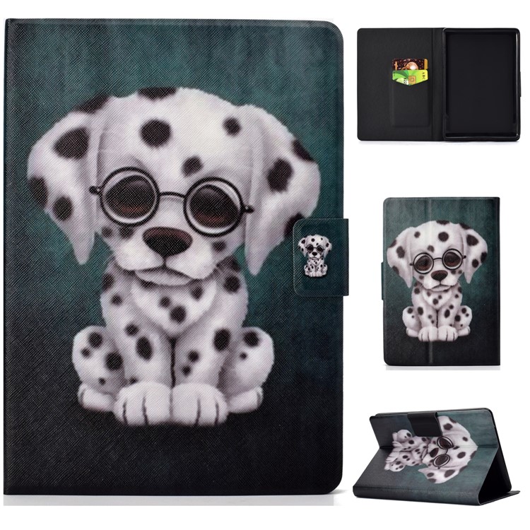 Patterned PU Leather Stand Cover for Amazon Kindle Paperwhite 4 (2018) - Dog-1