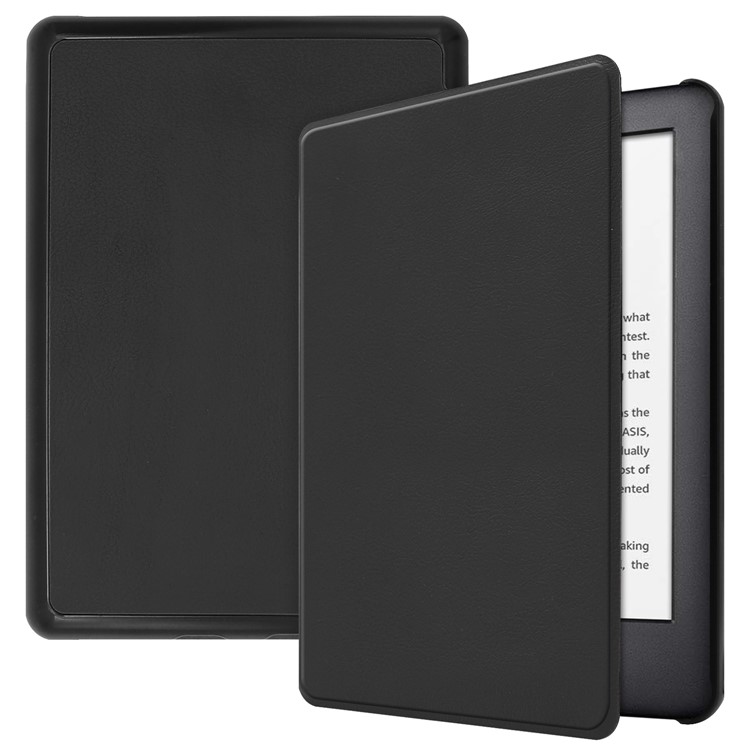 PU Leather Protection Smart Case Cover for All-New Kindle 2019 - Black-1
