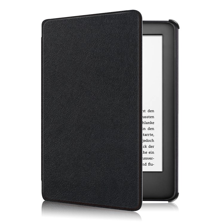 Auto-wake/sleep PU Leather Protective Flip Cover for Amazon All-New Kindle (2019) - Black-5