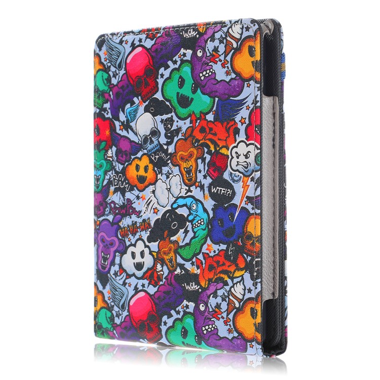 Pattern Printing Vertical Flip Stand Leather Smart Case for Amazon Kindle (2016)/All-New Kindle (2019) - Cartoon Pattern-4