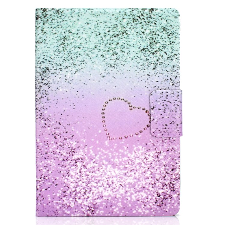 Pattern Printing PU Leather + TPU Stand Tablet Cover for Amazon All-New Kindle (2019) - Love Heart Quicksand-2