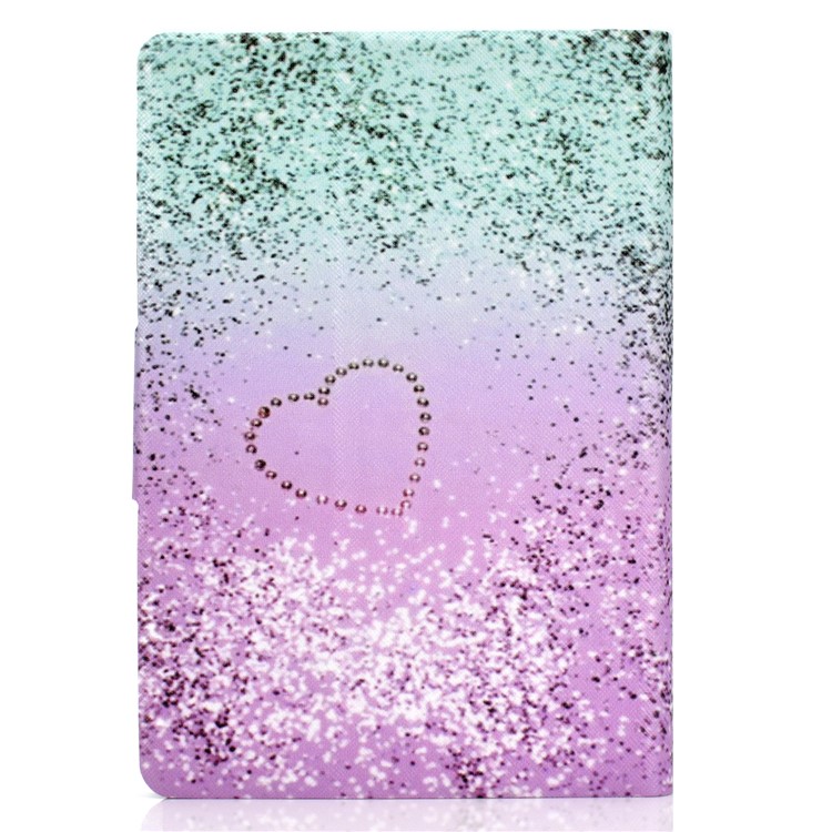 Pattern Printing PU Leather + TPU Stand Tablet Cover for Amazon All-New Kindle (2019) - Love Heart Quicksand-3