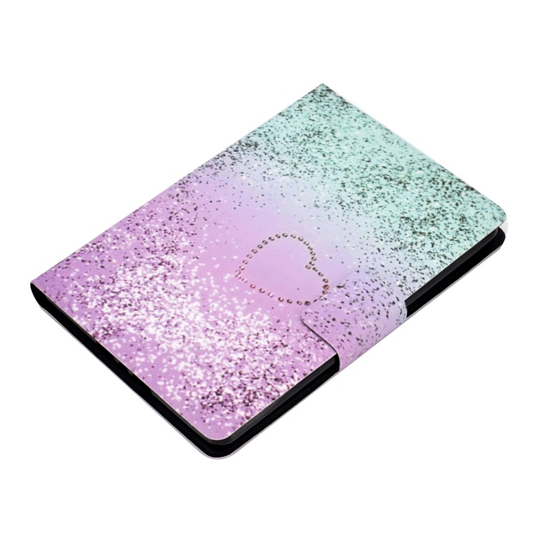 Pattern Printing PU Leather + TPU Stand Tablet Cover for Amazon All-New Kindle (2019) - Love Heart Quicksand-5