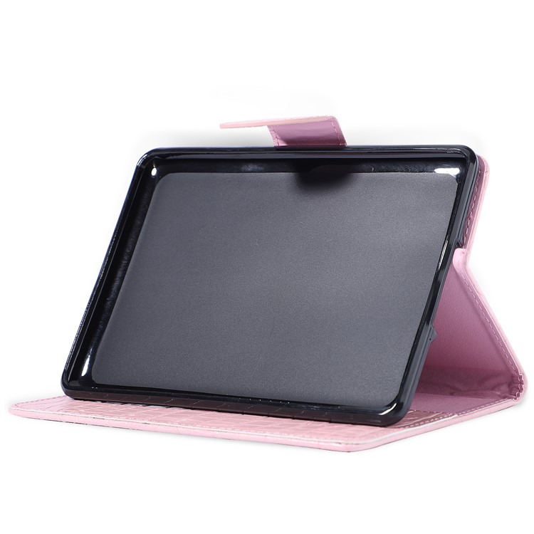 Crocodile Skin Wallet Stand Leather Tablet Case for Amazon Kindle Paperwhite 1/2/3/4 - Pink-4