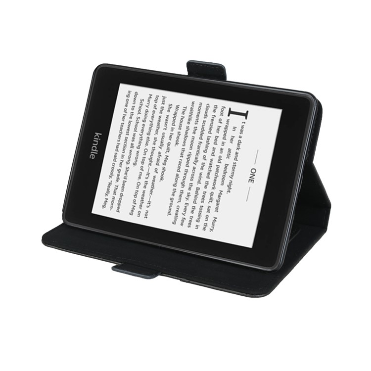 PU Leather with Stand Flip Case for Amazon All-New Kindle (2019) - Black-5