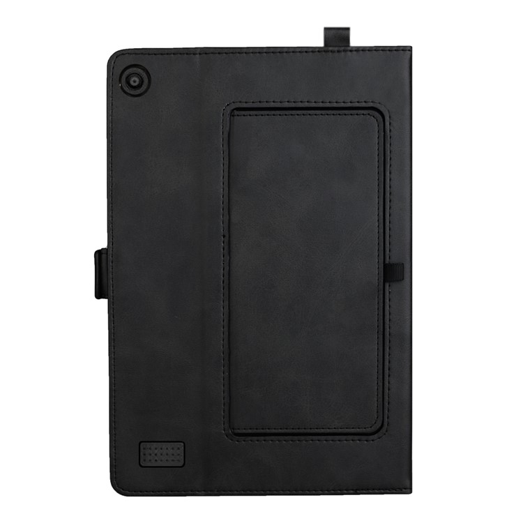 For Amazon Fire 7 (2017) Double Stands Leather Tablet Shell Cover - Black-3