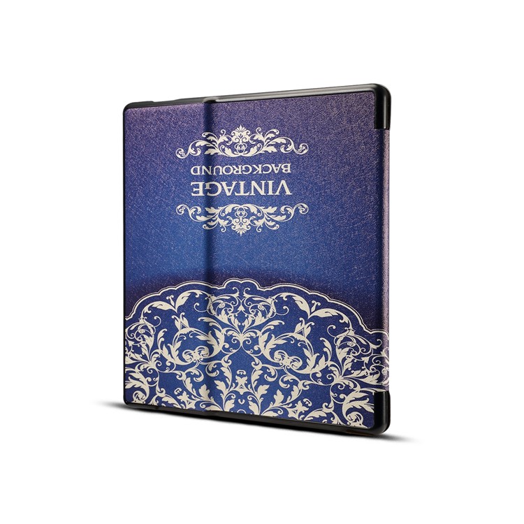 Custodia Per Tablet In Pelle Con Stampa Fantasia Per Amazon Kindle Oasis 7 Pollici (2019) - Fiori Di Paisley-2