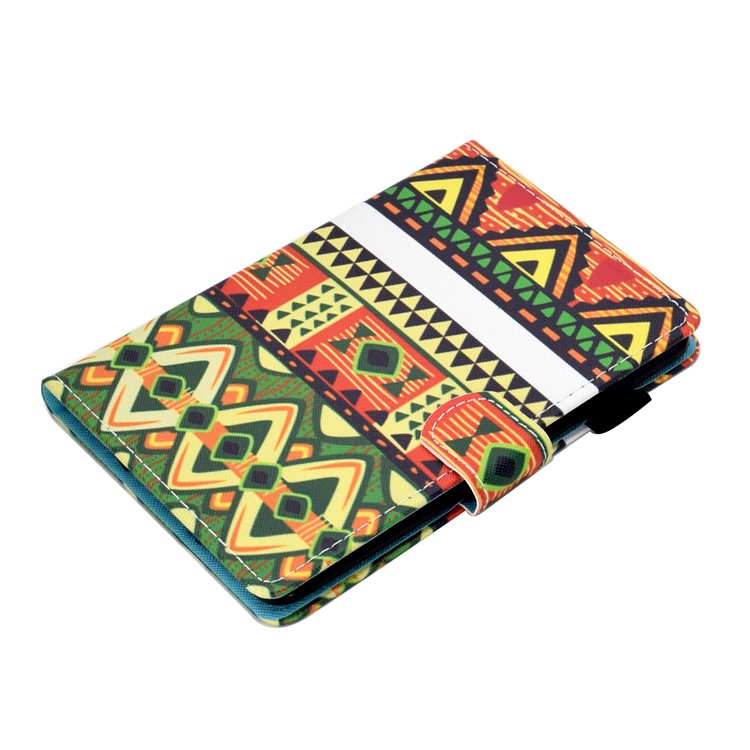 Pattern Printing Card Slots Leather Stand Cover for Amazon All-New Kindle (2019) - Triangle-6