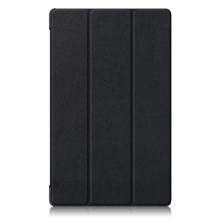 Tri-fold Stand Leather Smart Case for Amazon Fire HD 10 (2019) - Black-2