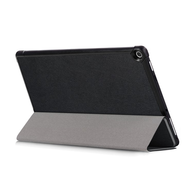 Tri-fold Stand Leather Smart Case for Amazon Fire HD 10 (2019) - Black-6