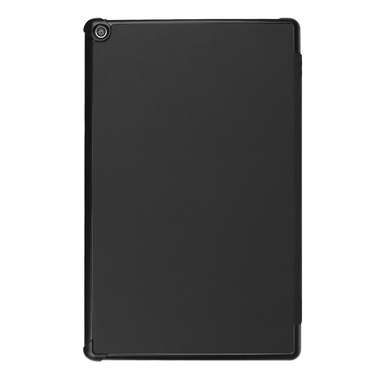 Tri-fold Stand Leather Tablet Case for Amazon Fire HD 10 (2019) - Black-3