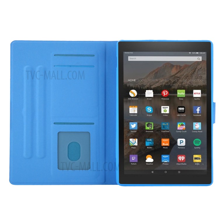 Couverture Tablette Support De Fente Pour Carte D'impression De Modèle En Cuir Pour HD Feu Amazon 8 / Feu HD 8 Plus - Papillon Magique-8