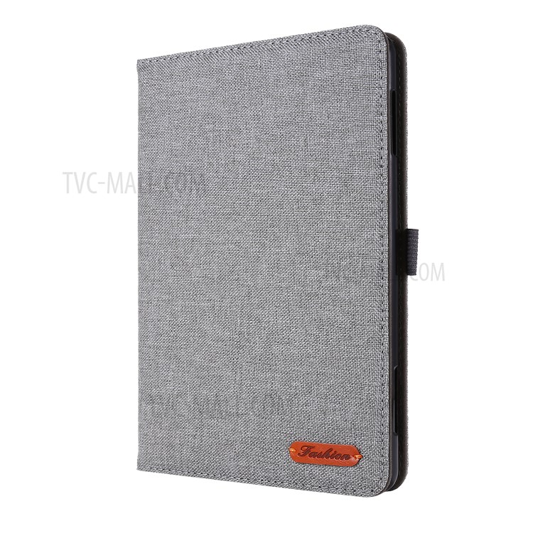 Cloth Texture Card Slots Leather Tablet Cover for Amazon All-new Fire HD 8 (2020) - Grey-2