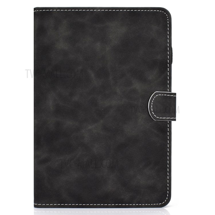 Microfiber Leather Card Holder Stand Protective Case for Amazon Fire HD 8 (2020) - Black-2