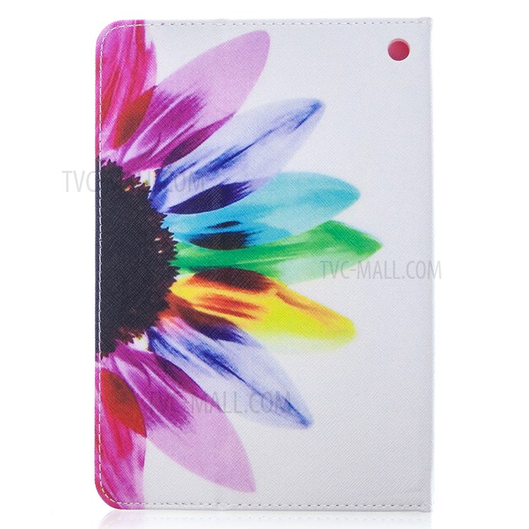 Printing Flip Leather Protector Wallet Tablet Shell for Amazon Fire HD 8 (2020) - Colorful Flower-3