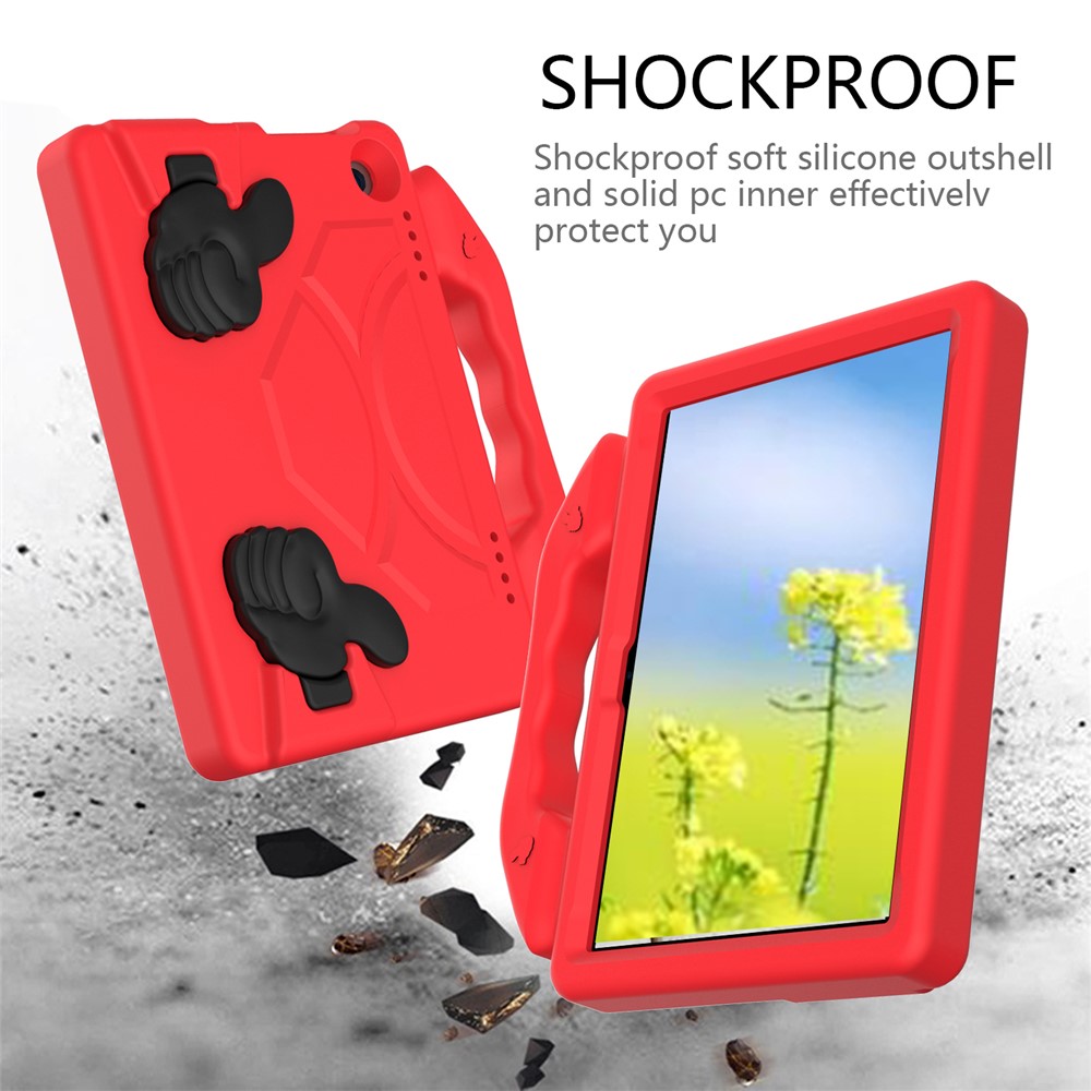Thumb Kickstand EVA Case for Amazon Fire HD 8 (2020) - Red-3