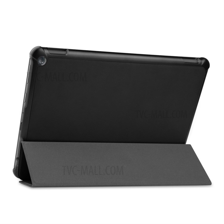ENKAY ENK-8029 Tri-fold Stand PU Leather Auto-wake/Sleep Tablet Cover Shell Protector for Amazon Fire HD 10 (2021)/10 Plus (2021) - Black-6