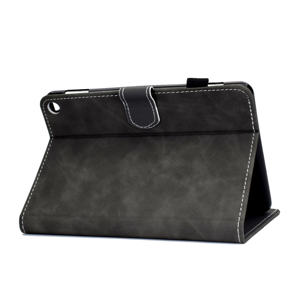 Microfiber Leather Stand Case with Card Slots for Amazon Fire HD 10 (2021) - Black-8
