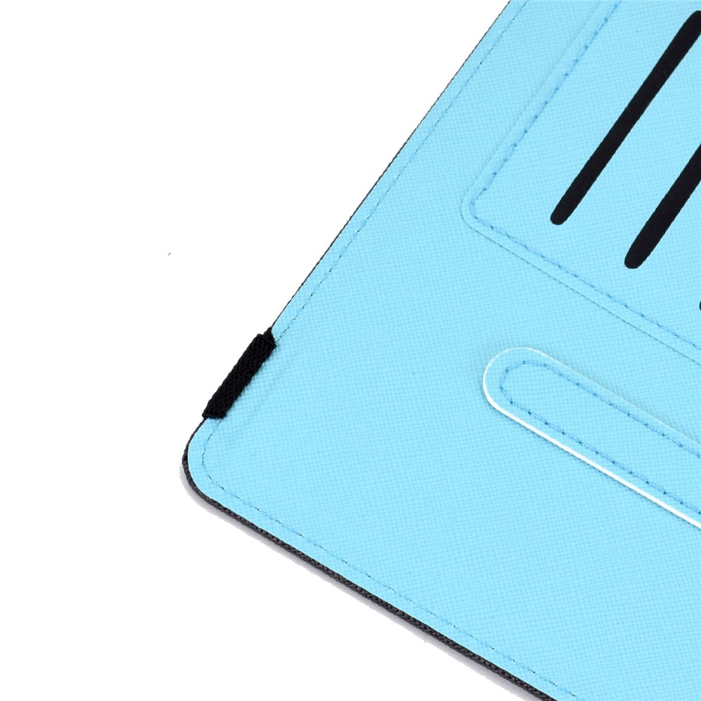 Ultra Slim Pattern Printing Elastic Band PU Leather Stand Cover with Card Holder for Amazon Fire HD 10 (2021) / (2019) - Butterfly Tree-12