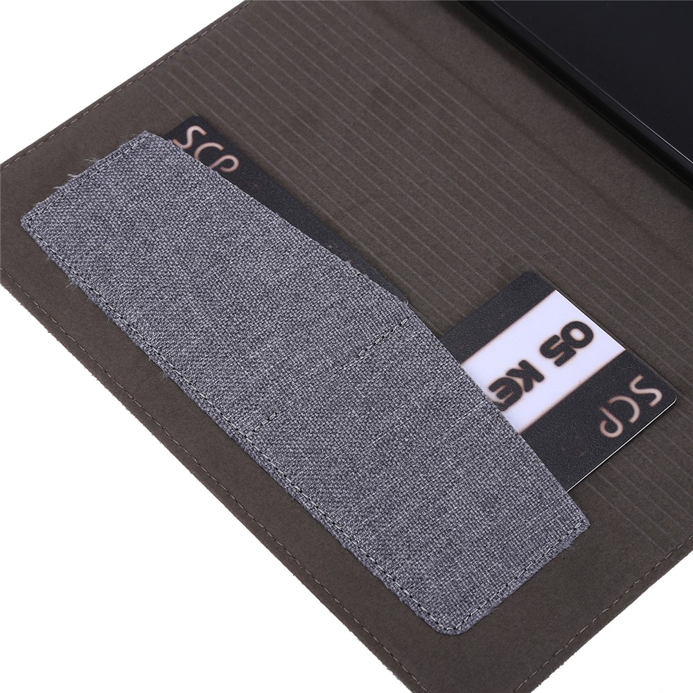 Cloth Texture Card Slots Stand Design Leather Tablet Case for Amazon Fire HD 10 (2021) / Fire HD 10 Plus (2021) - Grey-7