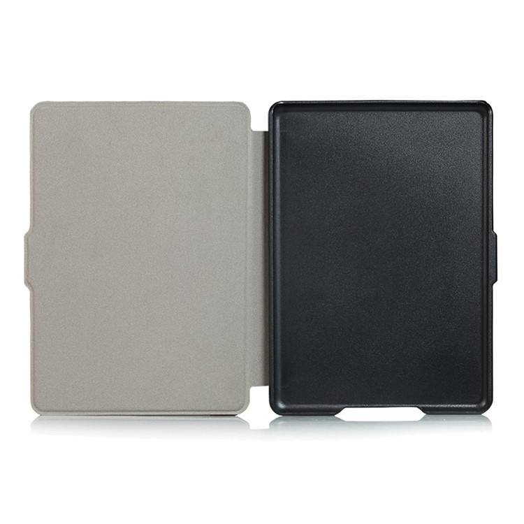 Cross Texture Slim Smart Leather Case for Amazon All-New Kindle - Black-8